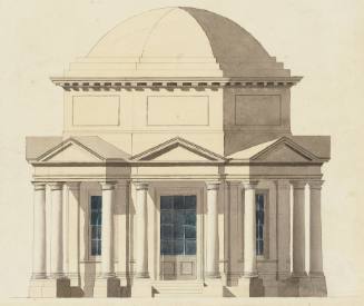 Design for a Domed Temple on an Octagonal Plan with Doric Porticos on Each Face