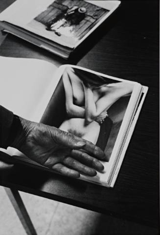 Andre Kertesz Showing How One of his Nudes was Cropped for Museum Display