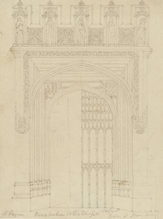 Magdalen College Chapel, Oxford, Door and Doorway