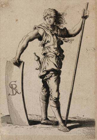 Standing Figure with a Staff and Shield
