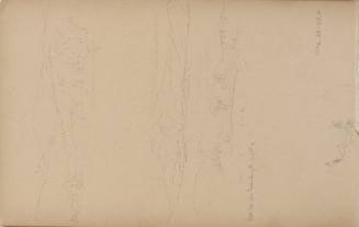 Landscape sketch; and a sketch of cattle, Shelburne, July 30, 1859, from the Nova Scotia and New Hampshire Subjects Sketchbook