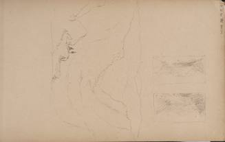 King Ravine, Mount Adams, New Hampshite; and two compositional sketches, from the Nova Scotia and New Hampshire Subjects Sketchbook