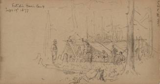 Katidin Basin Camp, September 19, 1877, from the Shawangunk Mountains, New York, and Mount Katahdin and Lake Millinocket, Maine, Sketchbook