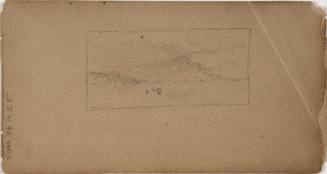Compositional study for A Sudden Storm, Lake George, from the Shawangunk Mountains, New York, Mount Katadin and Lake Millinocket, Maine Subjects Sketchbook