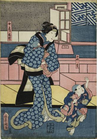 Tōkichi [?] and Niyōbotsu from the play Higashiyama sakurazōshi