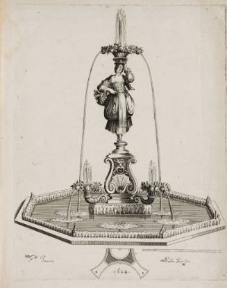 Plate from:  Fontaines et Grottes de Saint-Germain-en-Laye