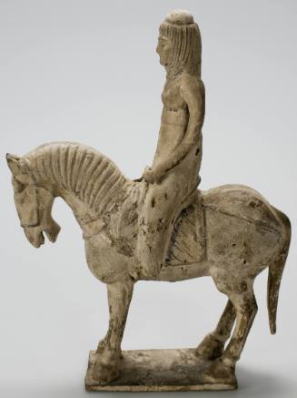 Equestrian tomb figure