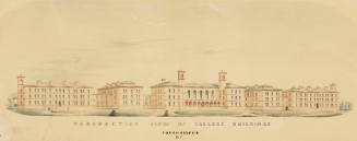 Perspective view of College Buildings, Poughkeepsie, NY