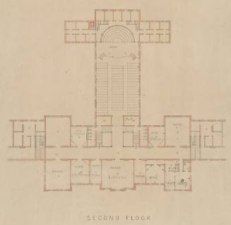 Plan of second floor, Main Building