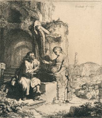 Christ and the Woman of Samaria Among Ruins
