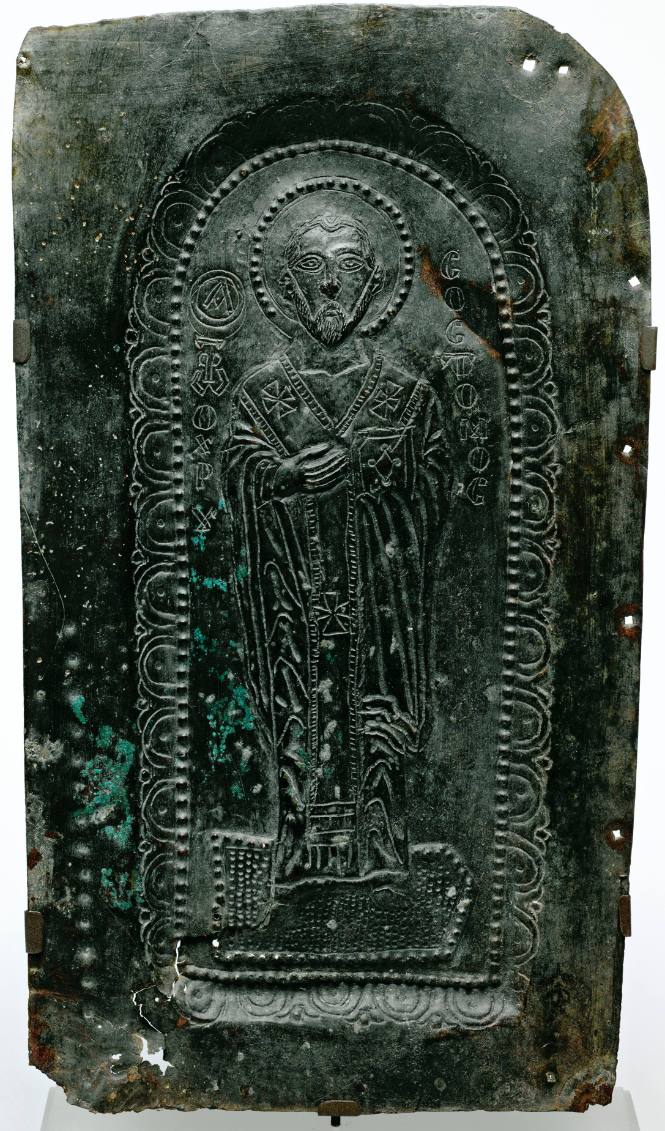 Repousse Icon of St. John Chrysostom