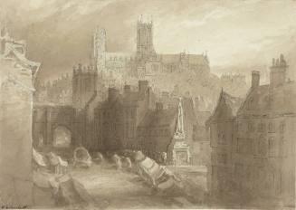 View of the City of Lincoln from the South, for John Britton's Picturesque Antiquities of the English Cities (London, 1830)