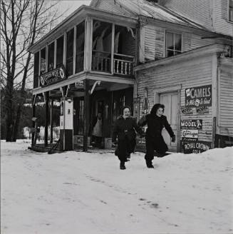 Grammar School Pupils Returning to School After Lunch which was served at Harold Richardson's General Store, East Orange, Vermont