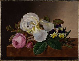 Still Life of Roses and Irises