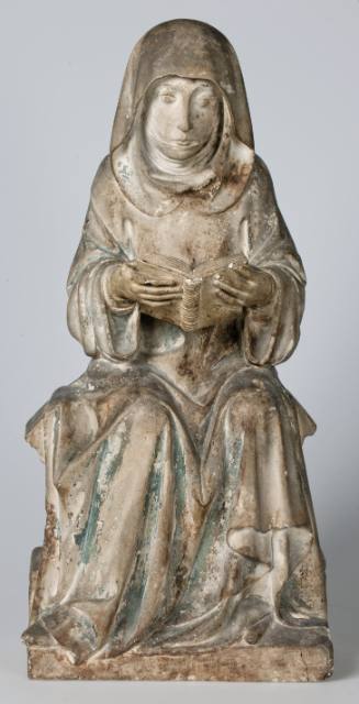 Seated Woman Holding Open Book