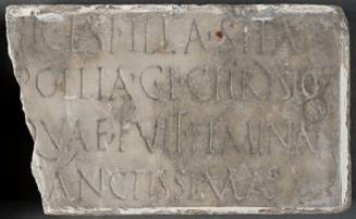 Plaque from the tomb of Pollia Chrysio