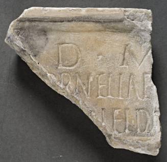 Fragmentary plaque from the tomb of a Cornelia