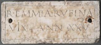 Columbarium plaque for Remmia Rufina
