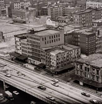 West Street and the West Side Highway, just north of the Trade Center Site, from "The Destruction of Lower Manhattan" series