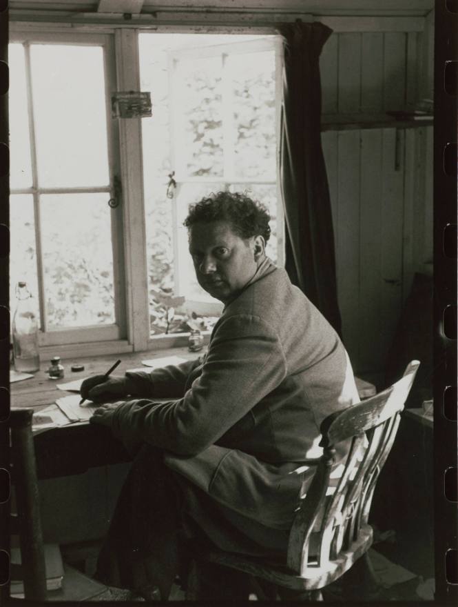 Dylan Thomas in His Work Shed, Laugharne, Wales