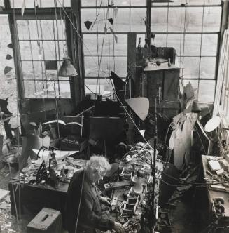 Alexander Calder in his Studio, Roxbury, Connecticut