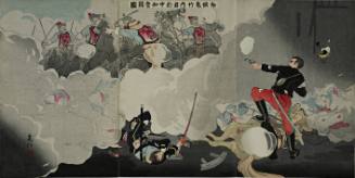 Picture of the Heroic Fight of the Scout Lieutenant Takenouchi at Chunghua
