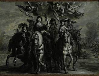 The Triumphal Procession of Anne of Austria and the Young Louis XIV