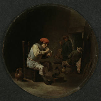 A Smoker in a Tavern Interior