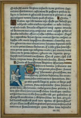 Illuminated page from a Book of Devotion (The Deposition)