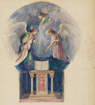 Study for The Angels and the Book; Henry Hotchkiss Memorial Window, Formerly in  Center Church, New Haven, Connecticut