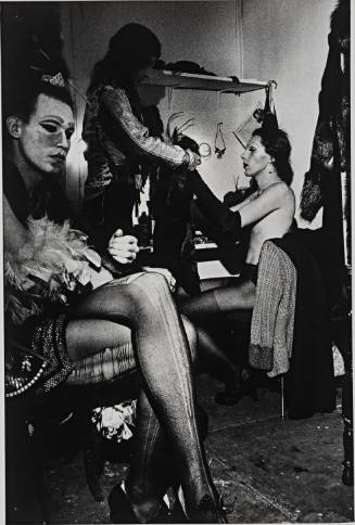 Transvestite Performers Backstage at a Performance of the "Cockettes," New York City