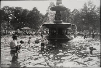 Untitled, from Women are Beautiful [Woman in Fountain Throwing Ball]