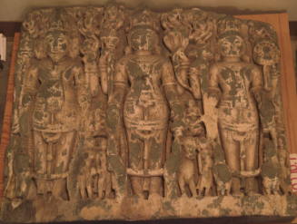 Brahma, Shiva, and Vishnu with Attendants