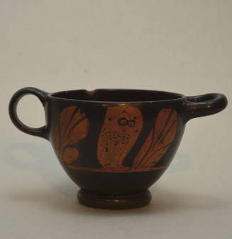 Attic red-figure kotyle (small drinking cup)