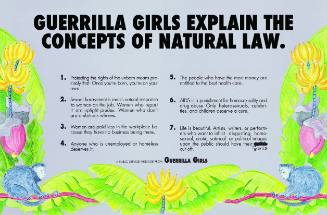 Guerrilla Girls Explain the Concepts of Natural Law