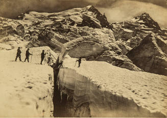Traversing a Crevasse on Mt. Blanc