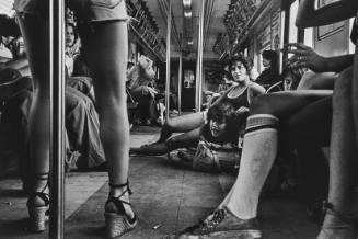 Pebbles, JoJo and Carol on the A train