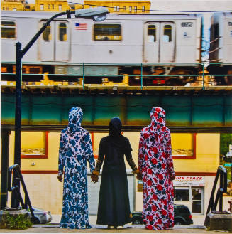3 Muslim Girls (Sundown), The Bronx, NYC