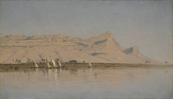 Sketch of Gebel Haridi, on the Nile