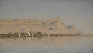 Sketch of Gebel Haridi, on the Nile