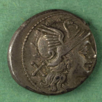 denarius, Roman Republic, 157-156 BCE