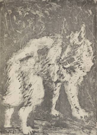 Le Loup  (The Wolf) from the series illustrating L'Hisoire naturelle by Georges Louis Leclerc de Buffon