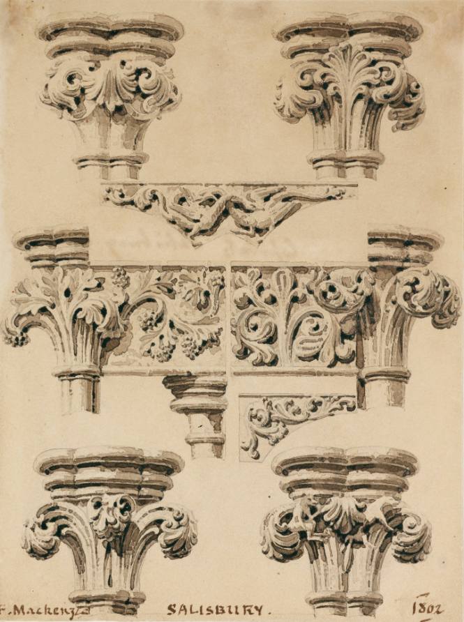 Capitals in Salisbury Cathedral