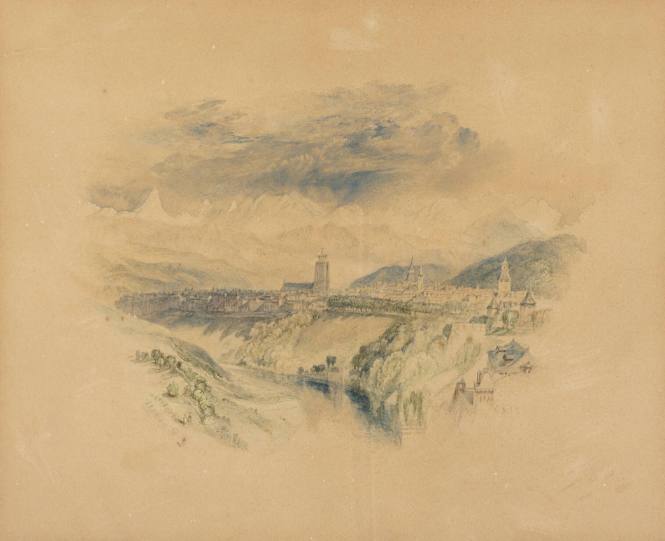 View at Berne and the Bernese Alps