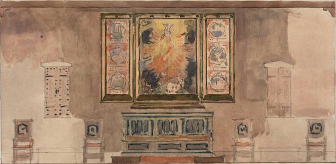 Study for Alumnae House Room Setting