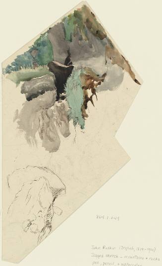 Jagged sketch of Mountains and Rocks