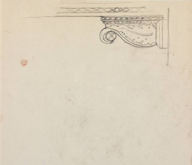 Sketch for Decorated Ceiling Beam