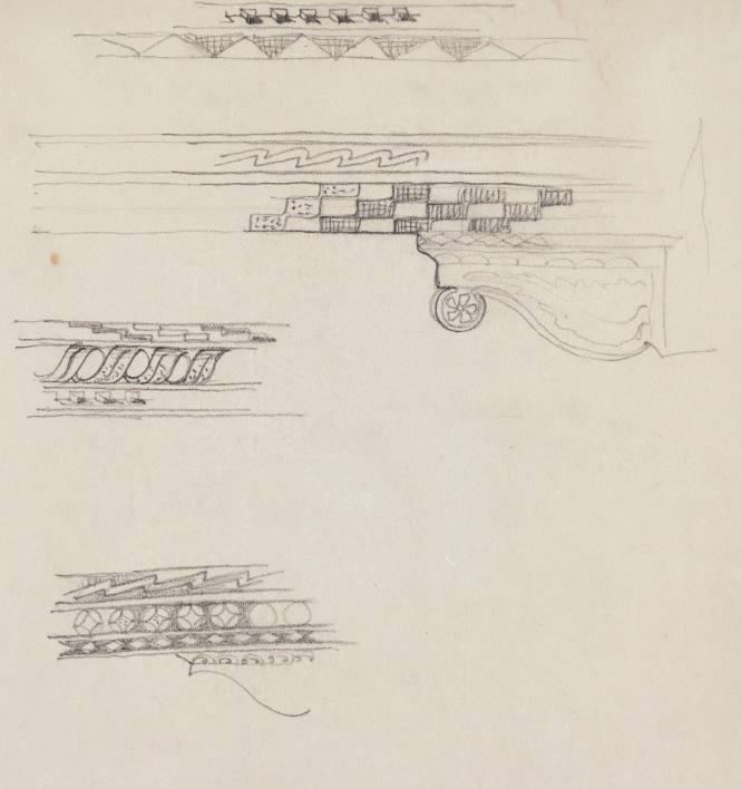 Sketches for Decorated Ceiling Beams