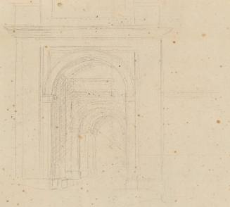 Perspective Drawing of Side Arch for Sluice Gate