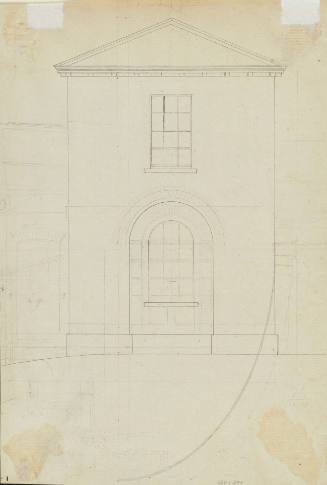 Elevation of a Tollbooth on a bridge